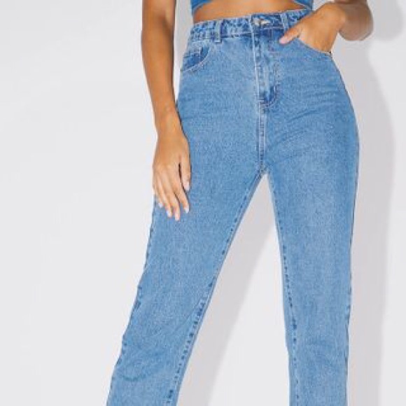 high waisted jeans pretty little thing